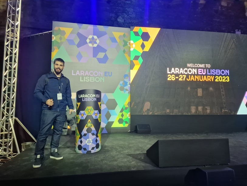 At Laracon conference